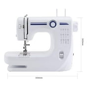 Maxmarrt Mini Portable Sewing Machine - Electric, Dual Speed with Foot Pedal & Sewing Kit (Upgraded Double Needle, 12 Built-In Stitches)