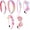 Rainbow B, variant on Glitter Headband 6 count Plastic Non Slip Hairbands Bling Confetti Rainbow Hair Bands with , Girls Colorful Hair Accessories