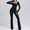 Black Jumpsuits for Women, variant on Olyvenn Long Sleeve Jumpsuits for Women Ribbed Long Sleeve Yoga Bell Bottoms Flare Jumpsuits Ribbed Exercise Tight Yoga Jumpsuit Black 10