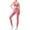 D4/Red, variant on Afdoent Women 2 Piece Workout Sets Solid Color Sports Bra Seamless High Waisted Leggings Yoga Gym Activewear
