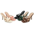 thumbnail image 4 of Journee Collection Womens Cilicia Slip On Multi Strap Open Toe Pumps, 4 of 4