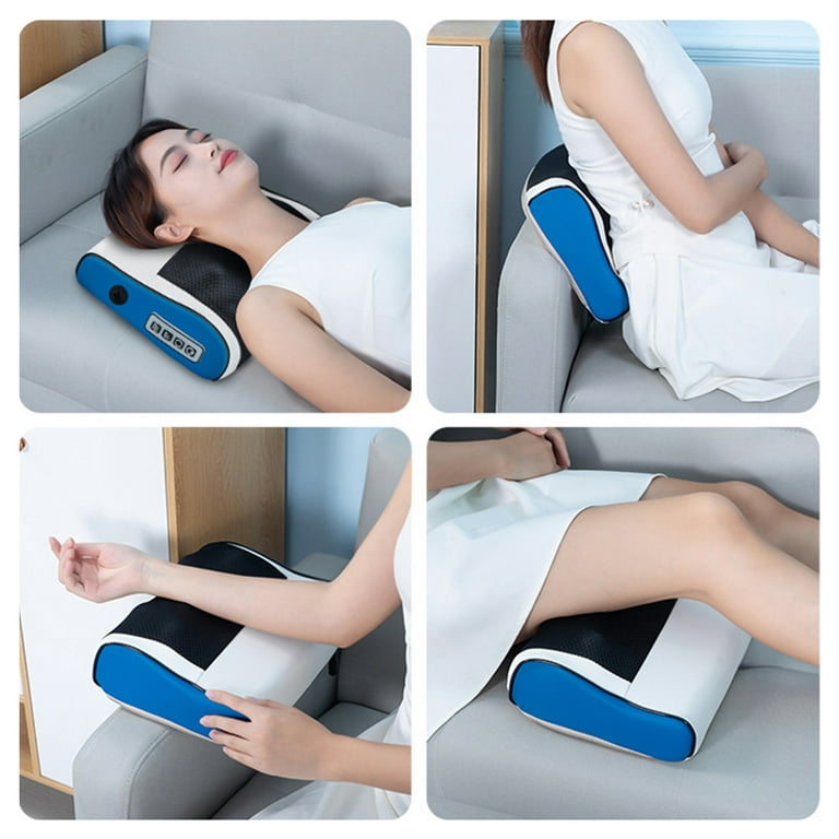 Multifunctional household electric massage pillow for head, neck, shoulder,  cervical, lumbar back massage cushion