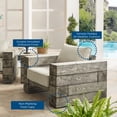 thumbnail image 6 of Modway Manteo Rustic Coastal Outdoor Patio Sunbrella®  Lounge Armchair in Light Gray Beige, 6 of 6