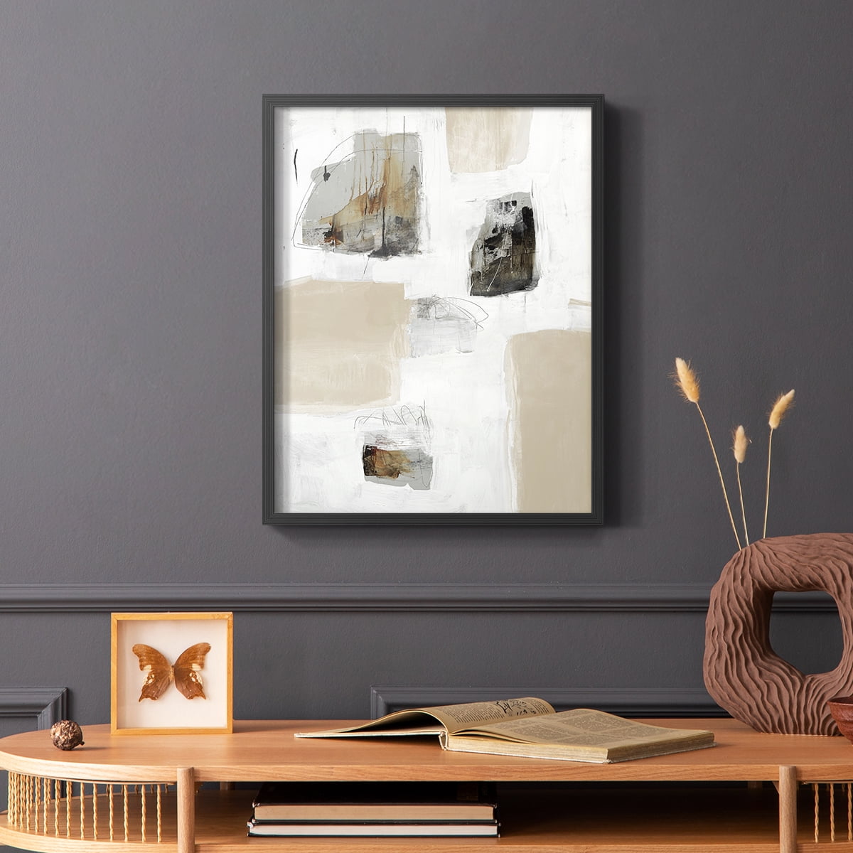 Watch from the Window II V30 Framed Print in Black Solid Wood 11 x 14 Framed Print