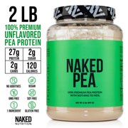 Naked Pea - 2LB 100% Pea Protein Powder from North American Farms - Unflavored Vegan Pea Protein Isolate - Plant Protein Powder, Easy to Digest - 30 Servings