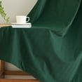 thumbnail image 4 of CUH Blackout Solid UV Protection Window Curtain Thick Room Panel Drapes Modern Thermal Insulated Living Curtains Dark Green 52 x 102 inch, 4 of 4