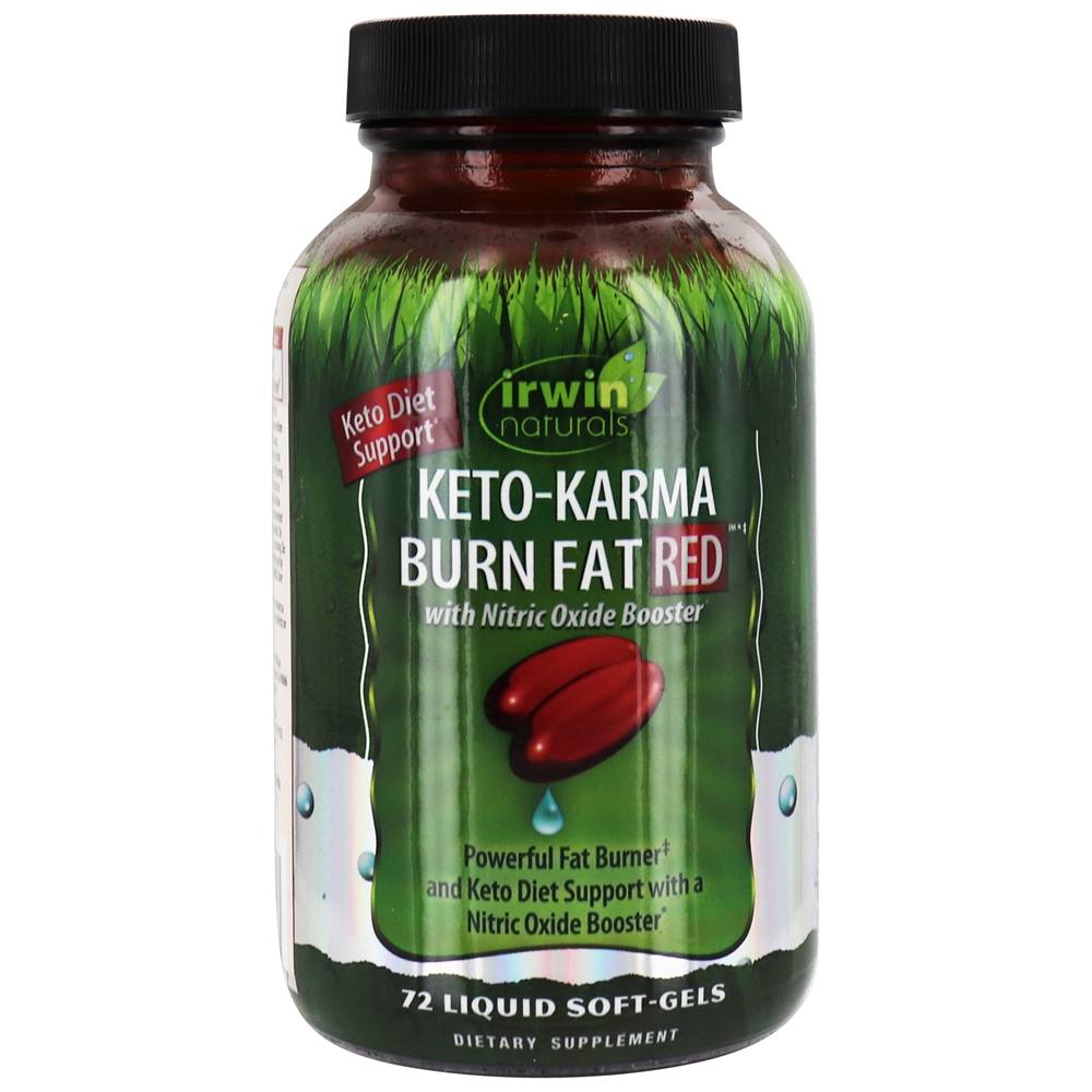 Irwin Naturals KetoKarma Burn Fat Red with Nitric Oxide Booster 72