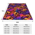 thumbnail image 3 of Honeii Skull Print Fleece Blanket - Throw Blanket for Bed, Sofa, Couch, Camping, and Travel , Microplush Ultra Soft Warm Blanket-80"x60", 3 of 7
