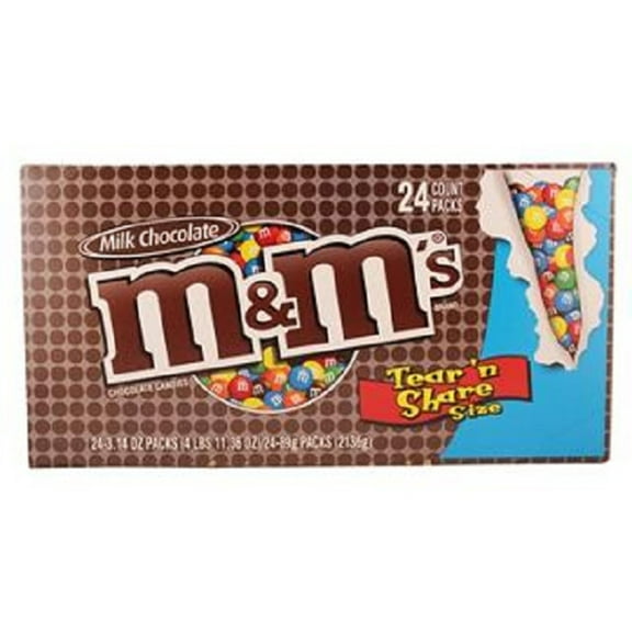 M&M King Size Milk Chocolate 24/3.14Oz