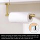 thumbnail image 4 of UBIUO Kitchen Paper Towel Holder Brushed Brass for 11-Inch Long Paper Towel Roll Wall Mount Dispenser SUS 304 Stainless Steel, A2175S30-BZ, 4 of 4