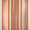 thumbnail image 1 of Safavieh Courtyard Terracotta Indoor Outdoor Rug - Square 7'10", 1 of 1