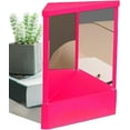 thumbnail image 2 of Non Reversing Mirror, True Image Reflection, True Reflection Standing Cosmetic Mirror, Precision True Images Real Reflection, Non-reversing Mirror for Makeups Vanity & Beauty (7.5 * 9.1in,Black), 2 of 14