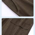 thumbnail image 5 of FRSASU Wide Leg Cargo Pants for Men Stretch Cotton Loose Versatile Athletic Hiking Pants with Pockets Coffee, 5 of 8