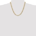 thumbnail image 4 of 14K Yellow Gold Figaro Chain Necklace 20 inch 6.25 mm Flat with Lobster Clasp, 4 of 4
