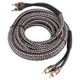 thumbnail image 3 of 4,8 m coche hogar estéreo Audio Rca señal Cable amplificador subwoofer Cable adaptador, 3 of 7