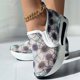 thumbnail image 4 of Amzcrzy Zapatos de mujer,Zapatos de mujer,Zapatillas de mujer, Zapatos de malla para mujer, con punta de bizcocho, suela gruesa, cuñas, zapatos casuales Sandalias Mujer Zapatillas De Casa, 4 of 7