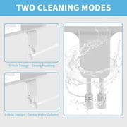 PHANCIR Bidet Attachment, Non-Electric Adjustable Water Pressure, Front and Rear Washing Double Nozzle Bidet