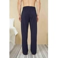 thumbnail image 4 of WORW Mens Pajama Pants, Soft Cotton Sleep Lounge Pants - Navy, Medium, 4 of 6