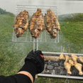 thumbnail image 3 of BBQ Fish Grill Net Barbecue Grilling Fish Rack Non-Stick, 3 of 5