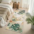 thumbnail image 7 of Joyfy Soft Floral Washable Runner Rug 2'x6' Non-Slip Kitchen Carpet with Rubber Backing for Entryway, Laundry, Bedroom, Indoor Use (Green), 7 of 7