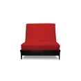 thumbnail image 2 of Premium Cotton/Polyester Futon Cover by Prestige Furnishings - Solid Collection - Solid Red - Chair Size (28" x 54"), 2 of 6