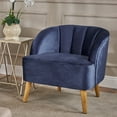 thumbnail image 2 of GDF Studio Scarlett Modern Velvet Club Chair, Cobalt, 2 of 10