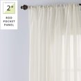 thumbnail image 2 of Cortina SmartSheer, barra sólida, bolsillo para ventana, panel transparente, color marfil, 2 of 7