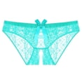 thumbnail image 3 of Gibobby Verano calzoncillos adelgazantes Bragas encaje sexy con abierta para mujer Libre tentación Bragas sexy transparentes（Verde， L), 3 of 5