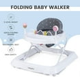 thumbnail image 4 of Babyjoy Foldable Baby Activity Walker with  Adjustable Height& Detachable Seat Cushion Gray, 4 of 9