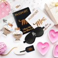 thumbnail image 7 of Wedding Honeymoon Gifts for Couples, Mr Mrs Bridal Shower Gifts with Adventure Book, Passport Holder, Baggage Tags, Jar, Tote Bag, Picture Frame, Eye Mask Engagement Gift for Newlyweds, 7 of 7
