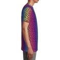 thumbnail image 6 of Wukai Leopard Neon Rainbow Gradient Youth Unisex Short Sleeve T-Shirt for Boys, Girls, Teens, and Kids-X-Small, 6 of 7