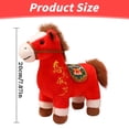 thumbnail image 3 of Horse Stuffed Animal,2026 Horse New Year Plush Mascot Horse Statue,7.87" Tabletop Ornament for Chinese New Year Spring Festival Zodiac Gift Blessing Souvenir Home Office(Red), 3 of 9