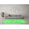 thumbnail image 3 of Ahgly Company Indoor Square Abstract Green Modern Area Rugs, 7' Square, 3 of 4