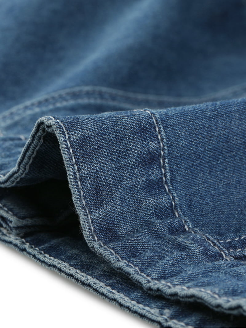 MODA NOVA Juniors' Summer Denim Jacket Button Down Short Sleeve