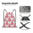 thumbnail image 3 of Yiaed Butterfly 2 Print Drawstring Bags Drawstring Backpack Bulk String Back Pack Gym Sport Bag-Small, 3 of 5