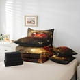 thumbnail image 5 of Homewish Romantic Love Heart Bedding Comforter Set 7pcs, Gold Butterfly Animal Queen Bedding Sets, Couple Valentines Day Reversible Queen Sheet Sets, Lightweight Room Decor, 5 of 7