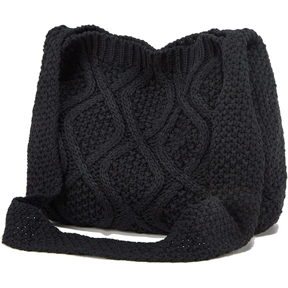 CoCopeaunts Women's Shoulder Handbags Crochet Bags Shoulder Shopping Bag Tote Bag Aesthetic Polyester Tote Cute Tote Bags Daily Use