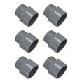 thumbnail image 1 of Uxcell 6Pcs Unión de Accesorios de Tubo Adaptador Macho de 1.5" Conector de Rosca para Drenaje de Fregadero, Gris, 1 of 6