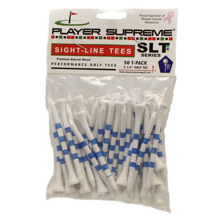 Player Supreme Sight Line Golf Tees - 50 Pack (Best Golf Irons For Intermediate Players)