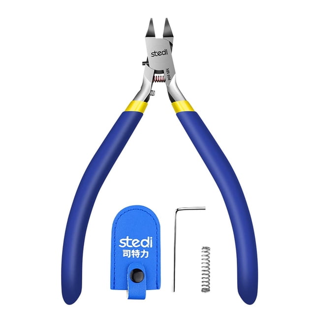Modelo Nipper stedi, 12 cm, ultrafino, de un solo filo, azul
