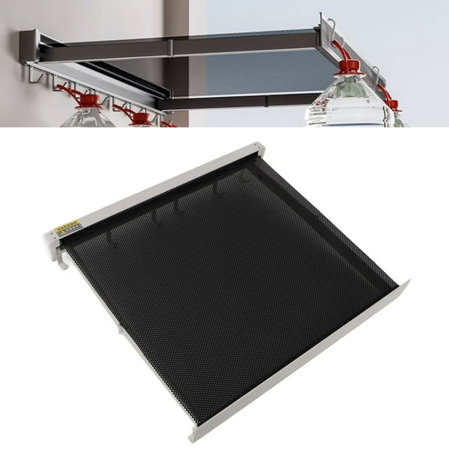 Tendedero Retramptil para Ropa, Montaje en Pared Plana, Secado de Malla para Ropa Mañada y Suéteres, Tendedero de Aluminio para Patio y Binado