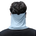 thumbnail image 6 of WHEANG Ice Silk Face Mask for Women Men UV Protection Mask Cooling Face Cover Sun Protection The Sun Neck Protector Breathable Comfortable Sun Blocking Face Mask, 6 of 7