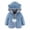Blue, variant on LIaqionyy Toddler Fleece Jacket Boys Girls Hooded Coat Cute Sherpa Warm Comfortable Zip up Fall Winter Outerwear