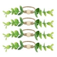 thumbnail image 1 of Hotel Table Napkin Rings,4Pcs Napkin Rings Simple Napkin Buckle Handicraft Flower Napkin Rings Achieve More, 1 of 7
