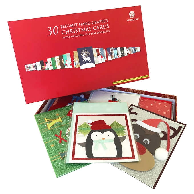Burgoyne Handmade Christmas Cards, 30count