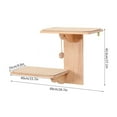 thumbnail image 5 of PatungKu Easyly Install Sisal Covered Wall Mounted Cats Scratching Perches Double Layer Wooden Resting for Active Felines, 5 of 13