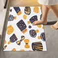 thumbnail image 4 of 2 Piece Soft Bathroom Rug Set Orange and Black Halloween Candies Bath Mat and U-Shaped Toilet Contour Rug (16"x24"+20"x24"), 4 of 5