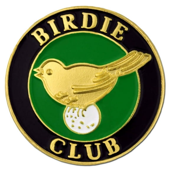 Birdie Club Golf Golfing Enamel Lapel Pin