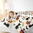 thumbnail image 4 of Manfei Cartoon Halloween 7-Piece Twin Bedding,Pink Pastel Bat Bedding Comforter Set,Reversible, 4 of 7
