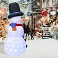 thumbnail image 3 of Inflatable Cartoon Giant Snowman with LED Light for  Garden Party Decor, 3 of 9